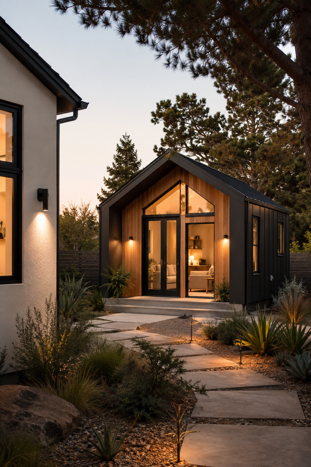 Detached backyard ADU designed and built by H&M Construction