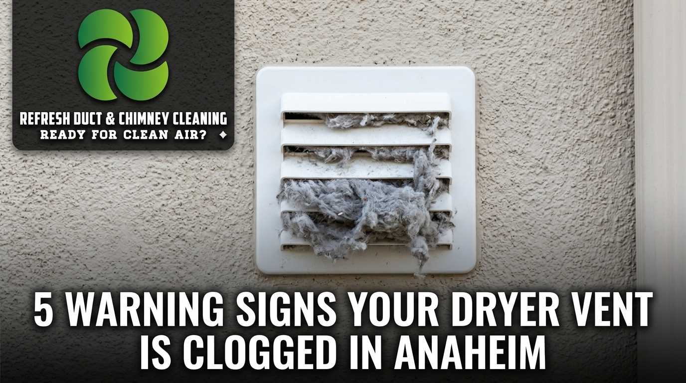 5 Warning Signs Your Dryer Vent is Clogged in Anaheim