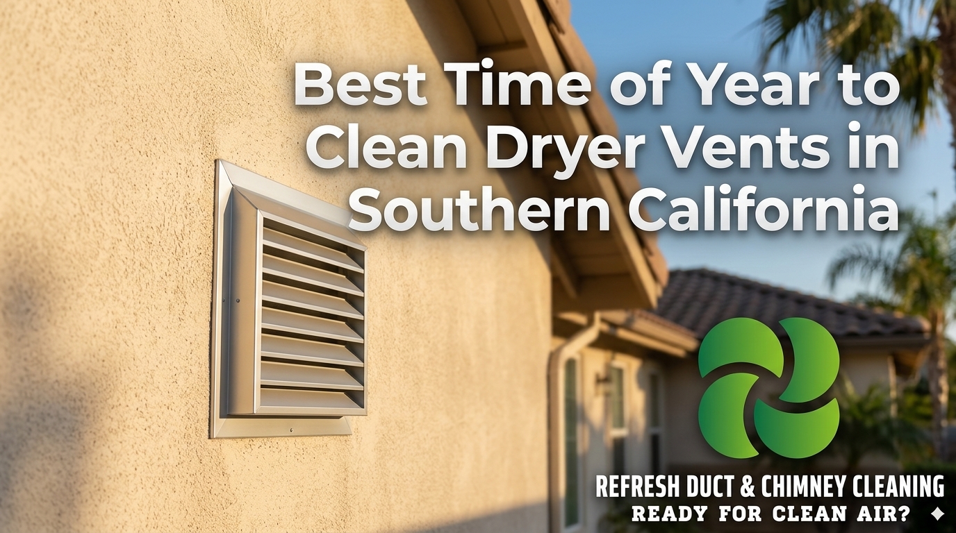 Best Time of Year to Clean Dryer Vents in Southern California