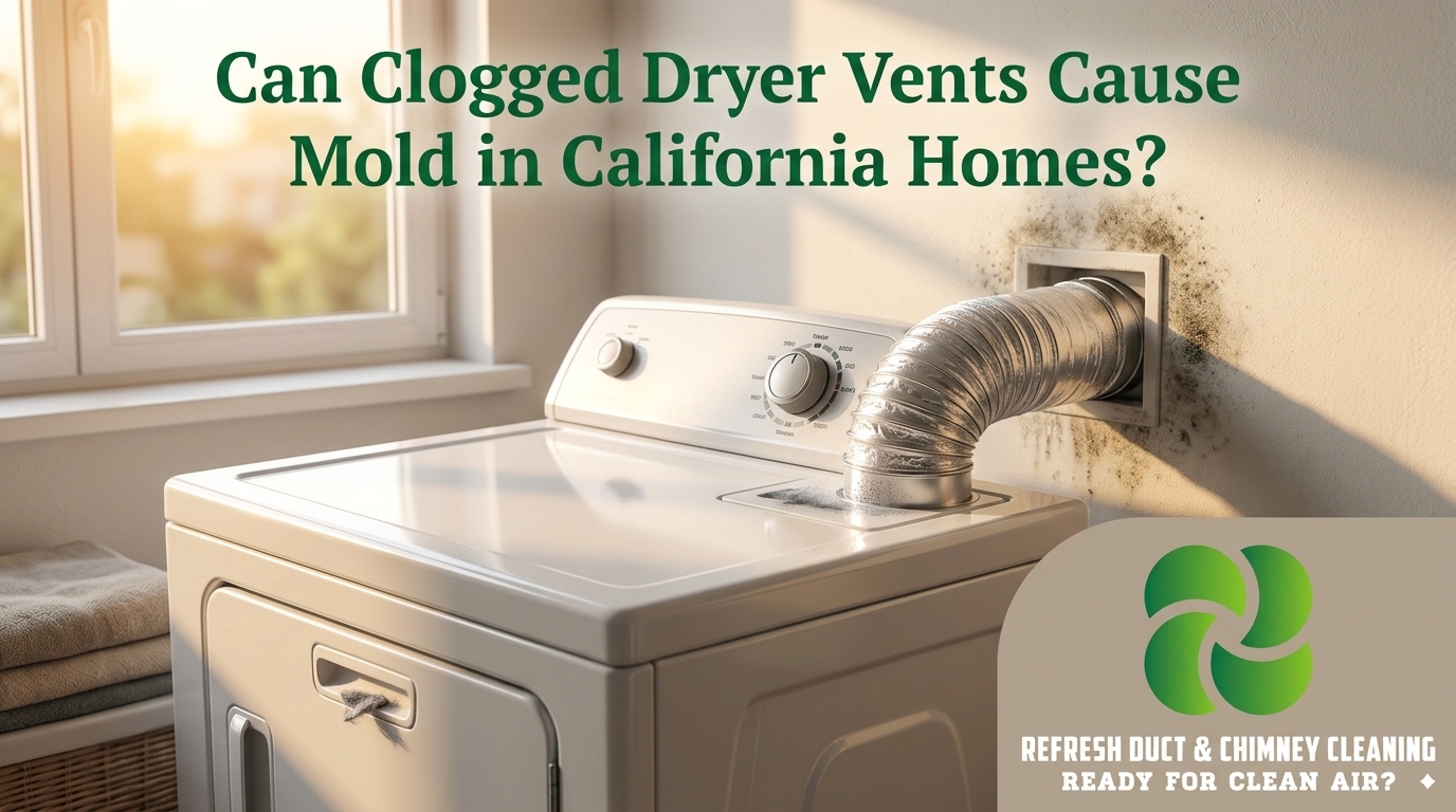 Can Clogged Dryer Vents Cause Mold in California Homes