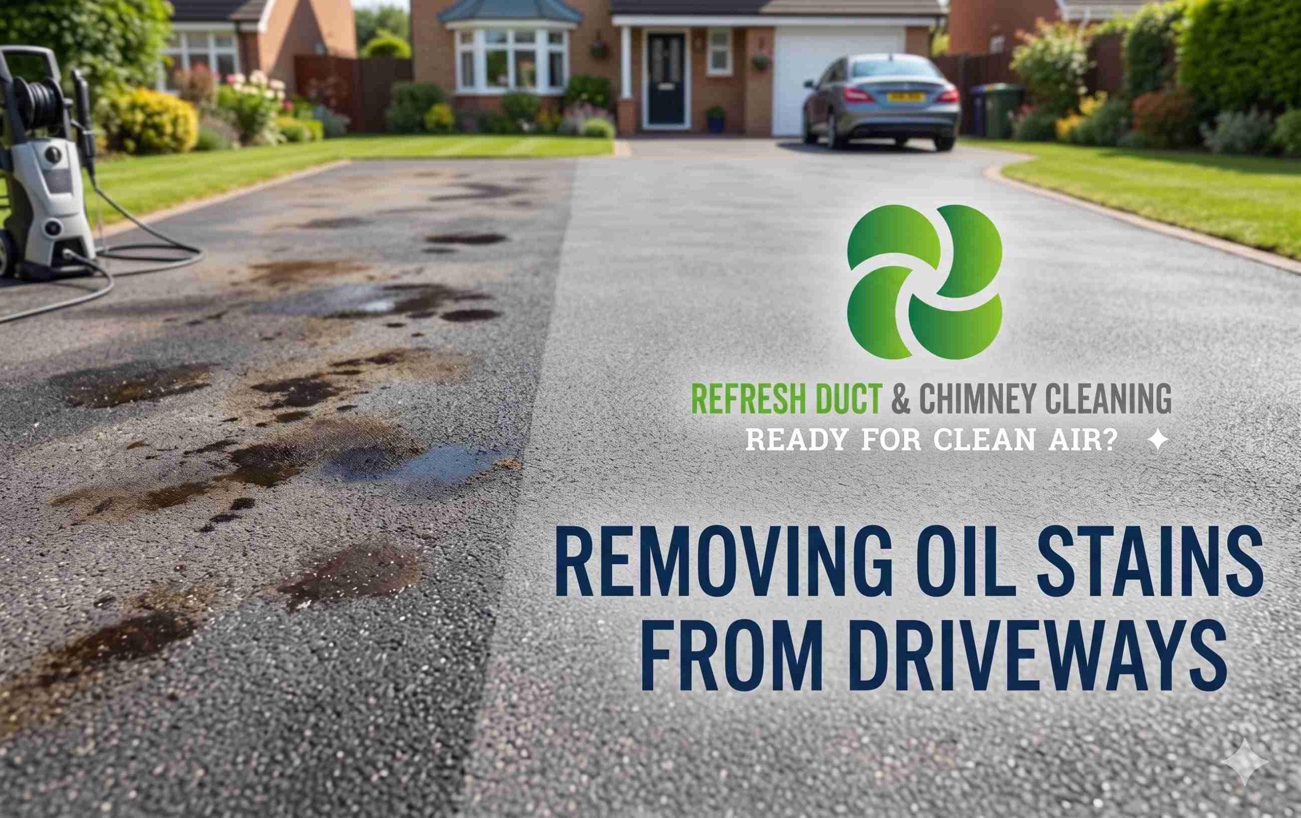 Removing Oil Stains from Driveways