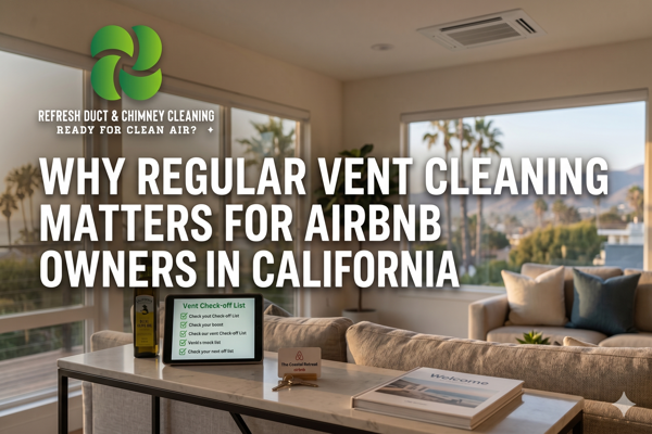 Why Regular Vent Cleaning Matters for Airbnb Owners in California