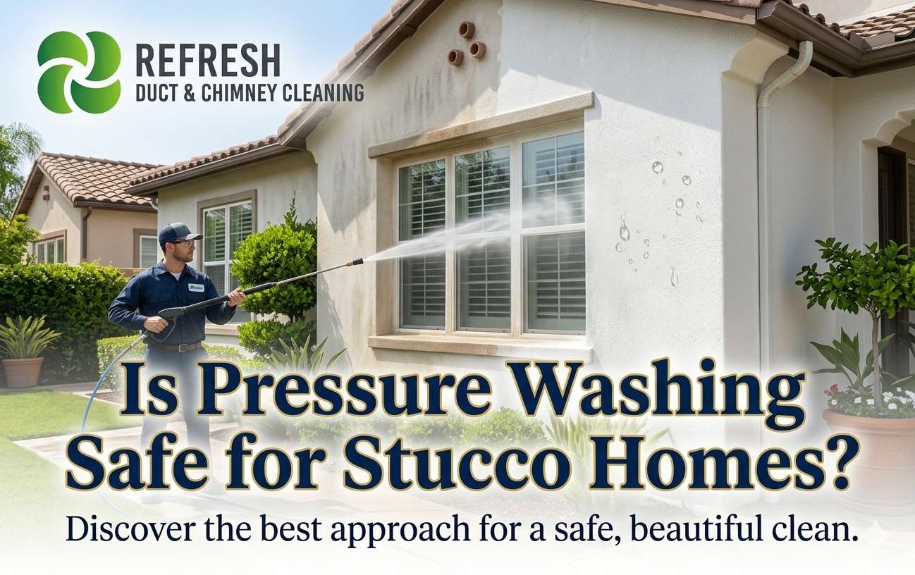 Is Pressure Washing Safe for Stucco Homes?