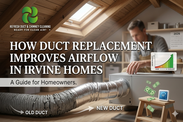 How Duct Replacement Improves Airflow in Irvine Homes