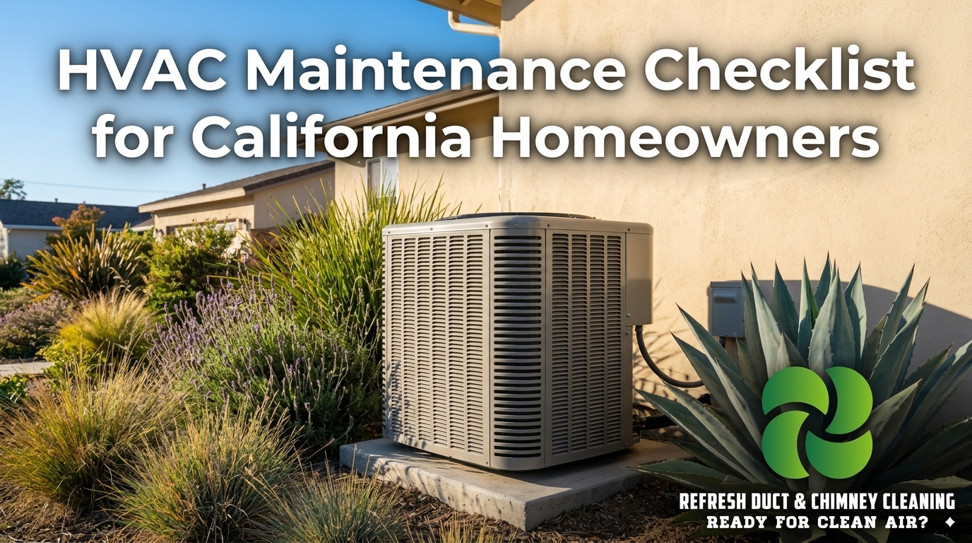HVAC Maintenance Checklist for California Homeowners