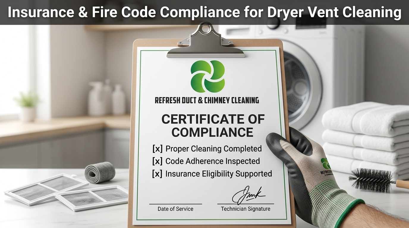 Insurance & Fire Code Compliance for Dryer Vent Cleaning
