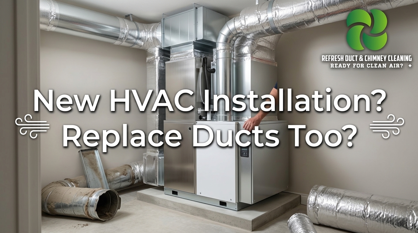 New HVAC Installation Replace Ducts Too