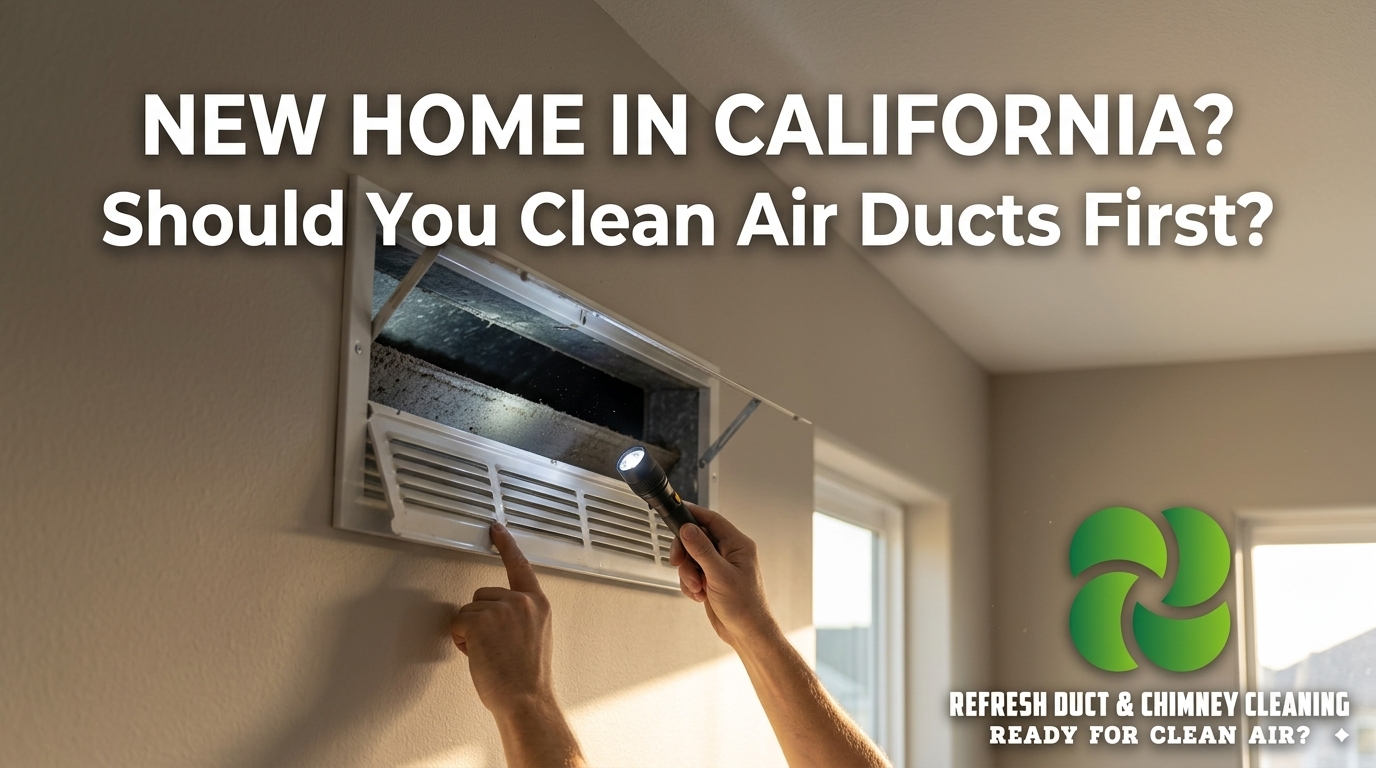 New Home in California Should You Clean Air Ducts First