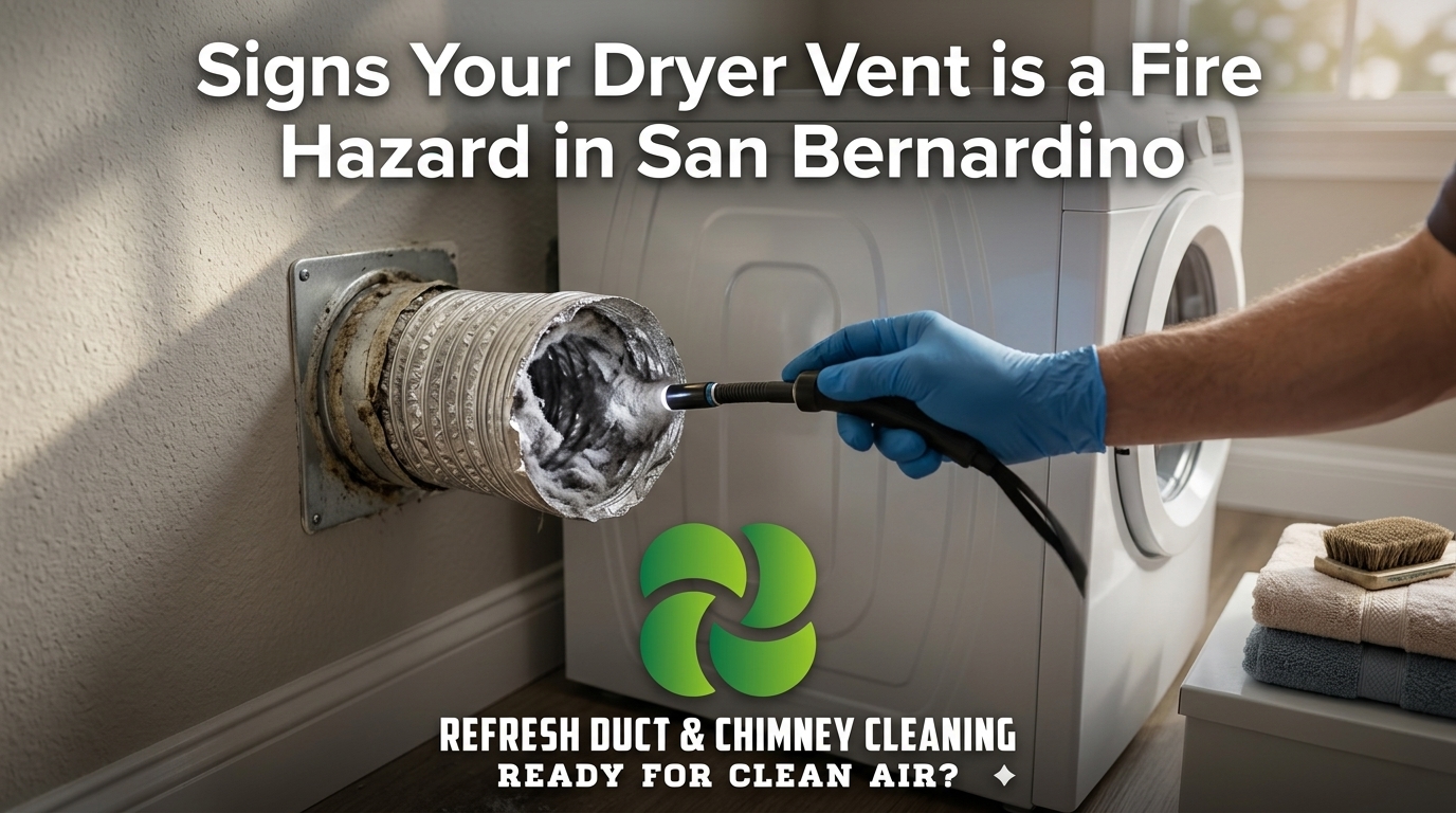 Signs Your Dryer Vent is a Fire Hazard in San Bernardino