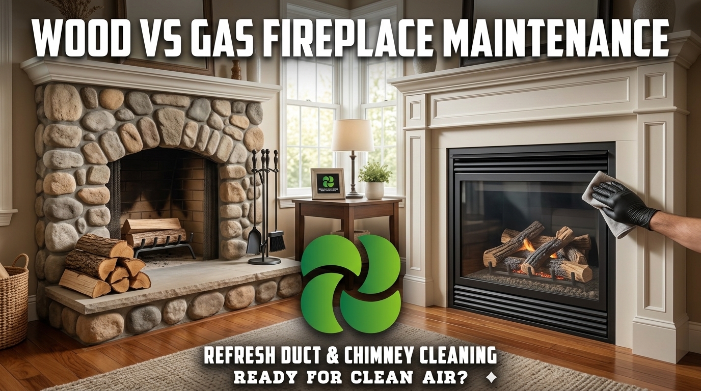 Wood vs Gas Fireplace Maintenance