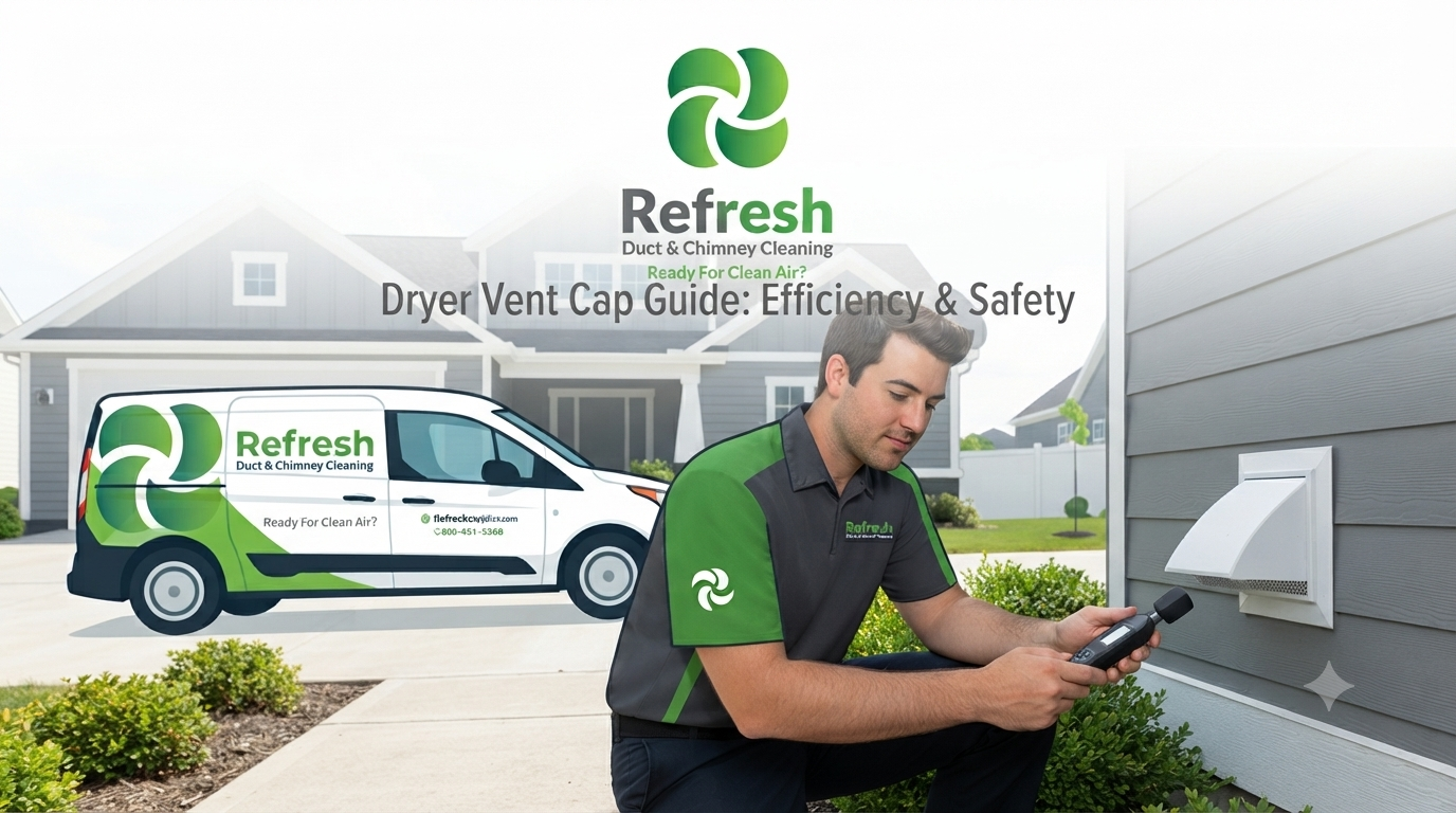 Exterior dryer vent cap with hood style flap mounted on a house wall